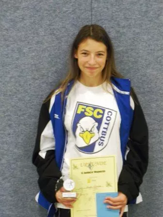 Maike Peschke mit Silbermedaille